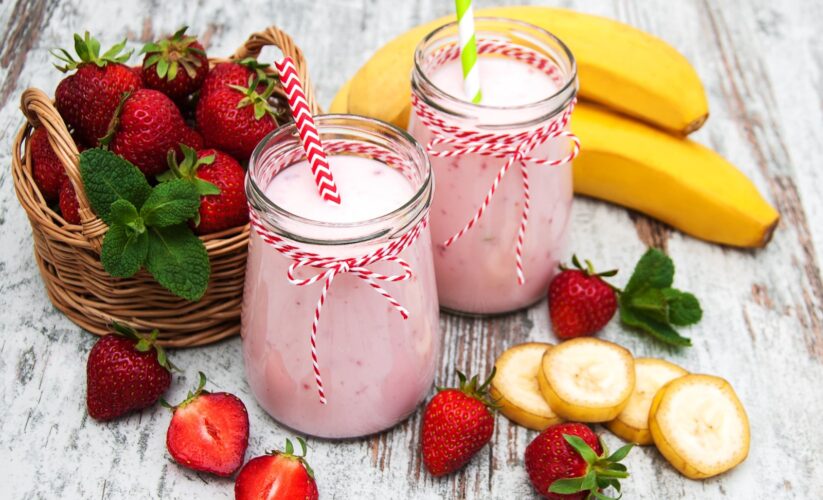 Strawberry Banana Energy Boost Smoothie