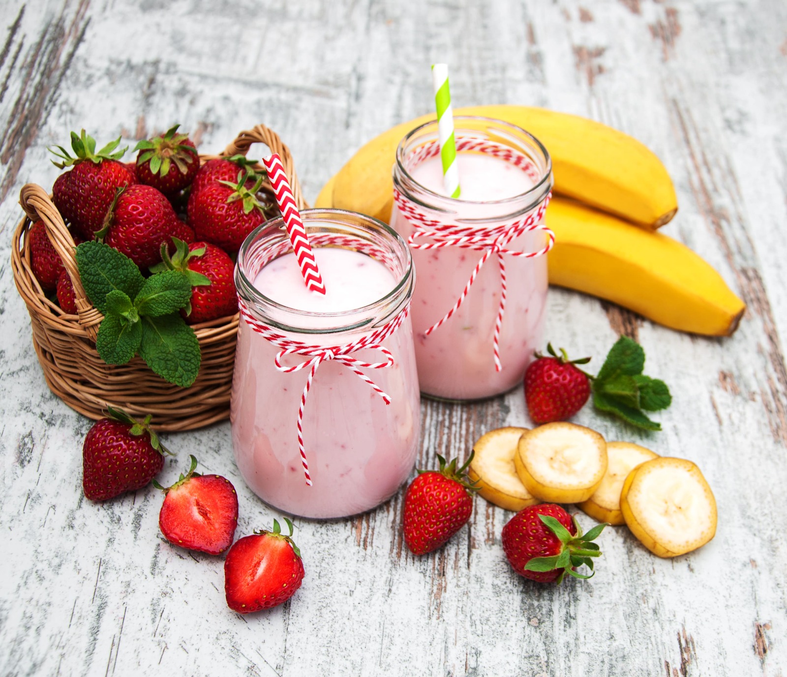 Strawberry Banana Energy Boost Smoothie