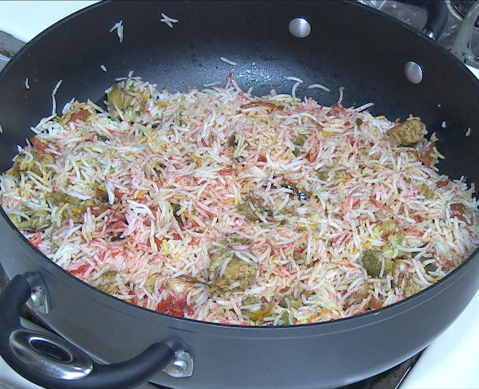 BBQ Fried Chicken Vegetables Rice Recipe